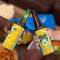 Dominica Football 2026 Custom 4 in 1 Can Cooler Tumbler Sisserou Parrot Madras Pattern