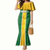 Dominica Football 2026 Custom Mermaid Dress Sisserou Parrot Madras Pattern
