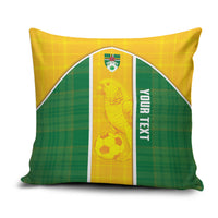 Dominica Football 2026 Custom Pillow Cover Sisserou Parrot Madras Pattern