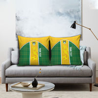 Dominica Football 2026 Custom Pillow Cover Sisserou Parrot Madras Pattern