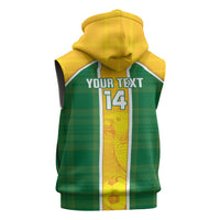 Dominica Football 2026 Custom Sleeveless Hoodie Sisserou Parrot Madras Pattern