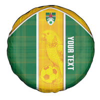 Dominica Football 2026 Custom Spare Tire Cover Sisserou Parrot Madras Pattern