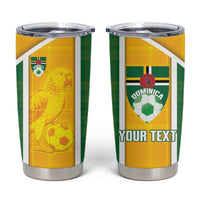 Dominica Football 2026 Custom Tumbler Cup Sisserou Parrot Madras Pattern