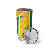 Dominica Football 2026 Custom Tumbler Cup Sisserou Parrot Madras Pattern