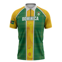 Dominica Football 2026 Custom Zipper Polo Shirt Sisserou Parrot Madras Pattern