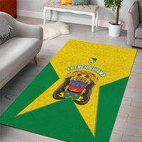 French Guiana Football 2026 Area Rug Allez Les Yana Dokos