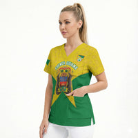 French Guiana Football 2026 Custom Scrub Top Allez Les Yana Dokos