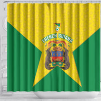 French Guiana Football 2026 Shower Curtain Allez Les Yana Dokos