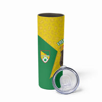 French Guiana Football 2026 Custom Skinny Tumbler Allez Les Yana Dokos
