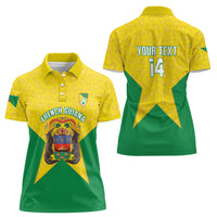 French Guiana Football 2026 Custom Women Polo Shirt Allez Les Yana Dokos