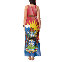 Personalised Antigua and Barbuda Independence Day Tank Maxi Dress Fallow Deer With Flag - Wonder Print Shop