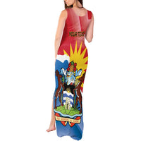 Personalised Antigua and Barbuda Independence Day Tank Maxi Dress Fallow Deer With Flag - Wonder Print Shop