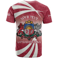 Personalised Latvia Independence Day T Shirt Latvija White Wagtail With Map 106th Anniversary - Wonder Print Shop