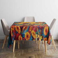 Mexico Day Of The Dead Tablecloth Sugar Skull Girl With Guitar Colorful Vibes - Wonder Print Shop