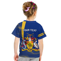 Personalised Barbados Independence Day Kid T Shirt 30 November Happy Anniversary Barbadian - Wonder Print Shop