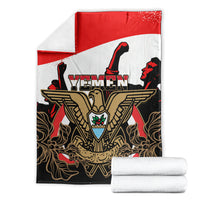 personalised-yemen-independence-day-blanket-yemeni-coat-of-arms-with-coffea-arabica-flowers