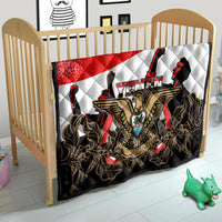 Yemen Independence Day Quilt Yemeni Coat Of Arms With Coffea Arabica Flowers - Wonder Print Shop