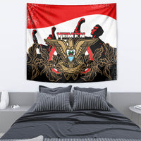 Yemen Independence Day Tapestry Yemeni Coat Of Arms With Coffea Arabica Flowers - Wonder Print Shop