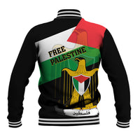 Free Palestine Baseball Jacket Coat Of Arms Mix Flag Style - Wonder Print Shop