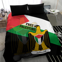 Free Palestine Bedding Set Coat Of Arms Mix Flag Style - Wonder Print Shop