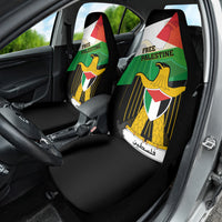 Free Palestine Car Seat Cover Coat Of Arms Mix Flag Style - Wonder Print Shop