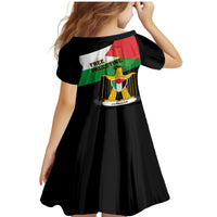 Free Palestine Family Matching Mermaid Dress and Hawaiian Shirt Coat Of Arms Mix Flag Style - Wonder Print Shop