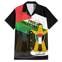 Free Palestine Family Matching Summer Maxi Dress and Hawaiian Shirt Coat Of Arms Mix Flag Style - Wonder Print Shop
