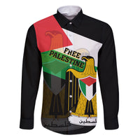 Free Palestine Family Matching Tank Maxi Dress and Hawaiian Shirt Coat Of Arms Mix Flag Style - Wonder Print Shop