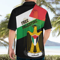 Free Palestine Hawaiian Shirt Coat Of Arms Mix Flag Style - Wonder Print Shop