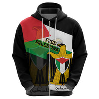 Free Palestine Hoodie Coat Of Arms Mix Flag Style - Wonder Print Shop