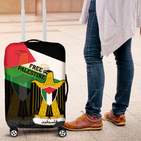 Free Palestine Luggage Cover Coat Of Arms Mix Flag Style - Wonder Print Shop