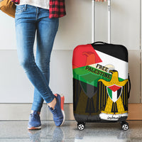 Free Palestine Luggage Cover Coat Of Arms Mix Flag Style - Wonder Print Shop