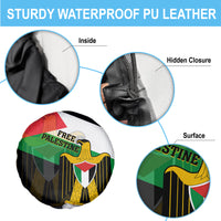 Free Palestine Spare Tire Cover Coat Of Arms Mix Flag Style - Wonder Print Shop