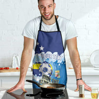 Personalized Curacao Football Apron First-ever World Cup Ride The Blue Wave - Wonder Print Shop
