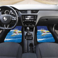 Personalized Curacao Football Car Mats First-ever World Cup Ride The Blue Wave - Wonder Print Shop