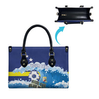 Personalized Curacao Football Leather Bag First-ever World Cup Ride The Blue Wave - Wonder Print Shop