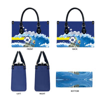 Personalized Curacao Football Leather Bag First-ever World Cup Ride The Blue Wave - Wonder Print Shop