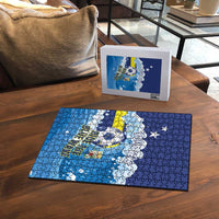 Personalized Curacao Football Puzzle First-ever World Cup Ride The Blue Wave - Wonder Print Shop