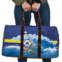 Personalized Curacao Football Travel Bag First-ever World Cup Ride The Blue Wave - Wonder Print Shop