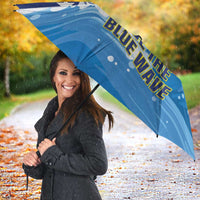 Personalized Curacao Football Umbrella First-ever World Cup Ride The Blue Wave - Wonder Print Shop