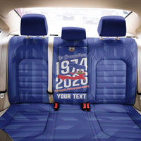 Personalized Haiti Football Back Car Seat Cover Les Grenadiers Made History Once Again Blue Color - Wonder Print Shop