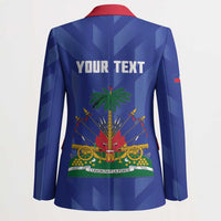 Personalized Haiti Football Blazer Les Grenadiers Made History Once Again Blue Color - Wonder Print Shop