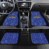 Personalized Haiti Football Car Mats Les Grenadiers Made History Once Again Blue Color - Wonder Print Shop