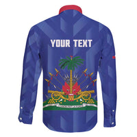 Personalized Haiti Football Family Matching Long Sleeve Bodycon Dress and Hawaiian Shirt Les Grenadiers Made History Once Again Blue Color - Wonder Print Shop