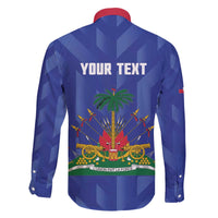 Personalized Haiti Football Family Matching Off The Shoulder Long Sleeve Dress and Hawaiian Shirt Les Grenadiers Made History Once Again Blue Color - Wonder Print Shop