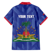 Personalized Haiti Football Family Matching Off Shoulder Short Dress and Hawaiian Shirt Les Grenadiers Made History Once Again Blue Color - Wonder Print Shop