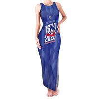 Personalized Haiti Football Family Matching Tank Maxi Dress and Hawaiian Shirt Les Grenadiers Made History Once Again Blue Color - Wonder Print Shop
