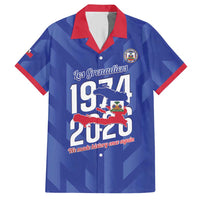 Personalized Haiti Football Hawaiian Shirt Les Grenadiers Made History Once Again Blue Color - Wonder Print Shop