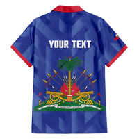 Personalized Haiti Football Hawaiian Shirt Les Grenadiers Made History Once Again Blue Color - Wonder Print Shop