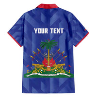 Personalized Haiti Football Hawaiian Shirt Les Grenadiers Made History Once Again Blue Color - Wonder Print Shop